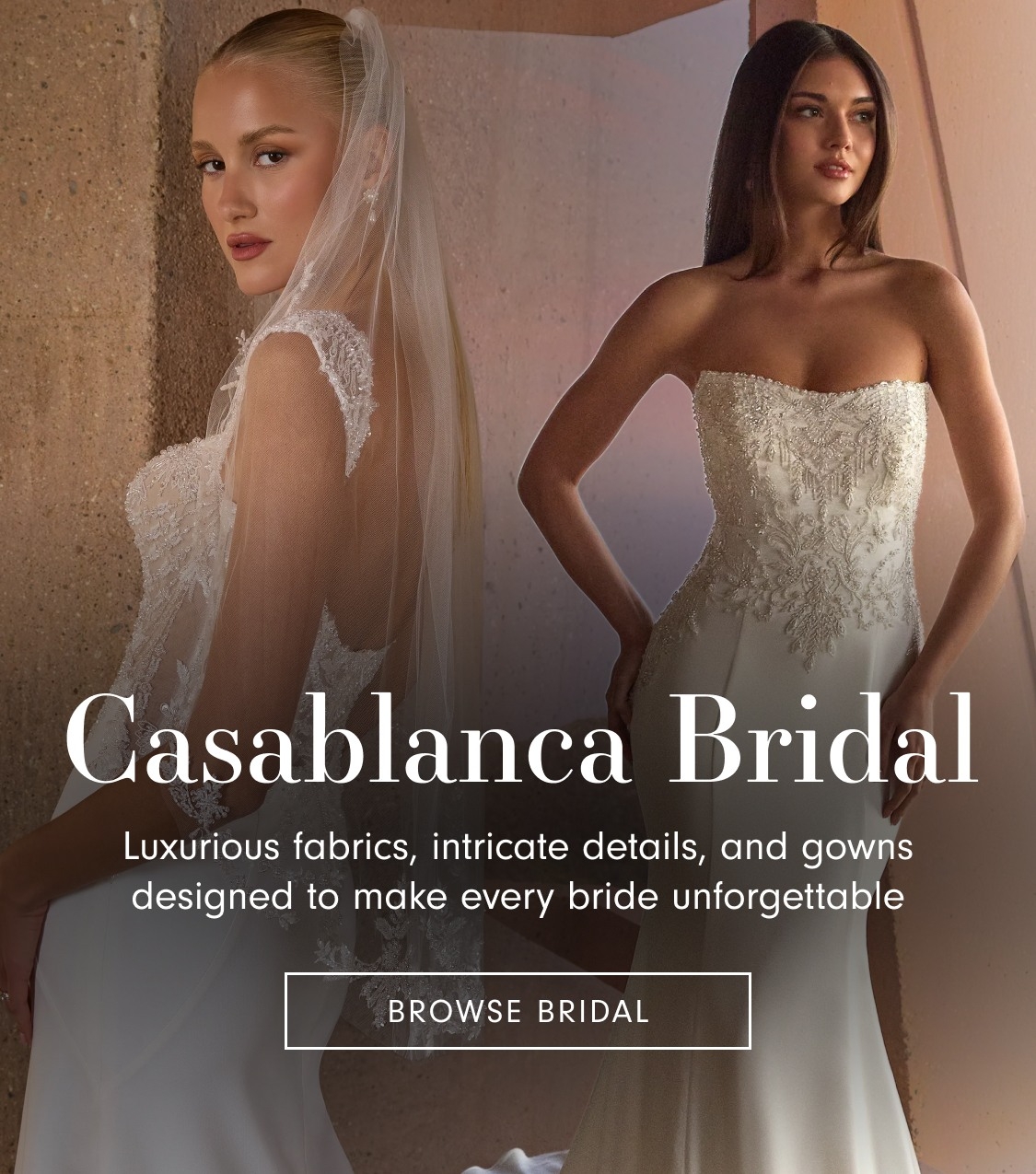 Casablanca Bridal Mobile Banner