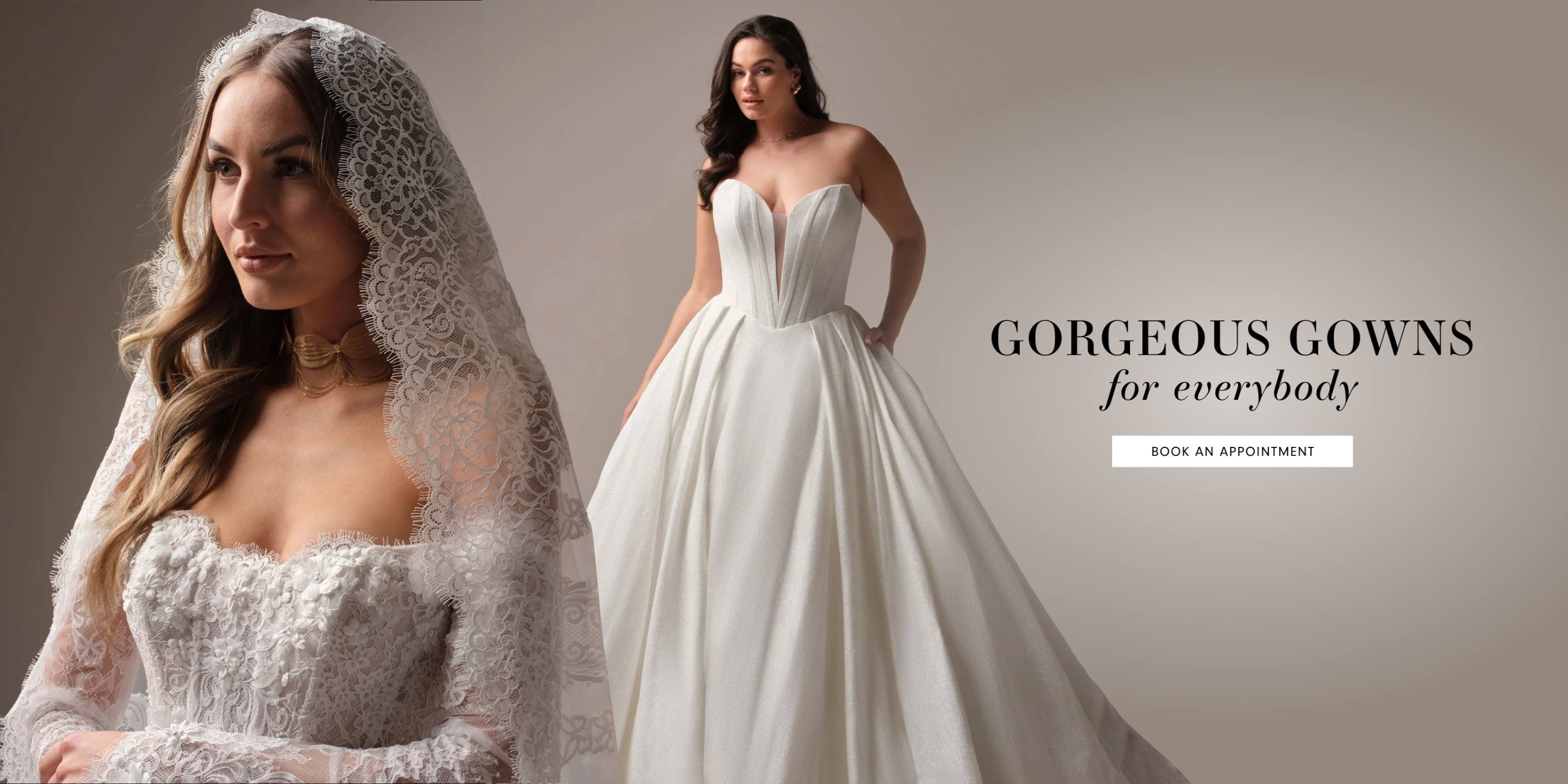 Gorgeous Gowns Desktop Banner