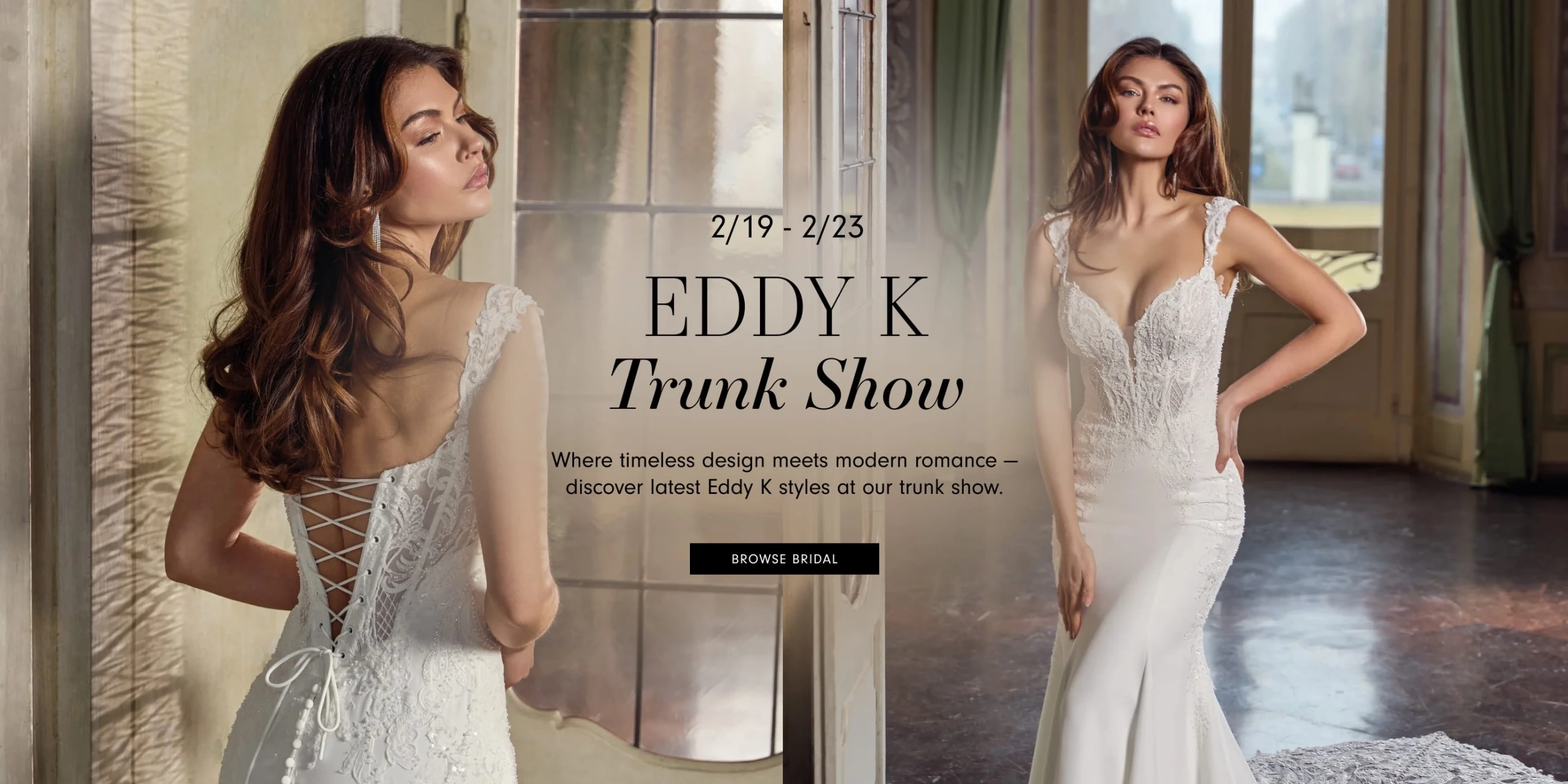 Eddy K Trunk Show Banner